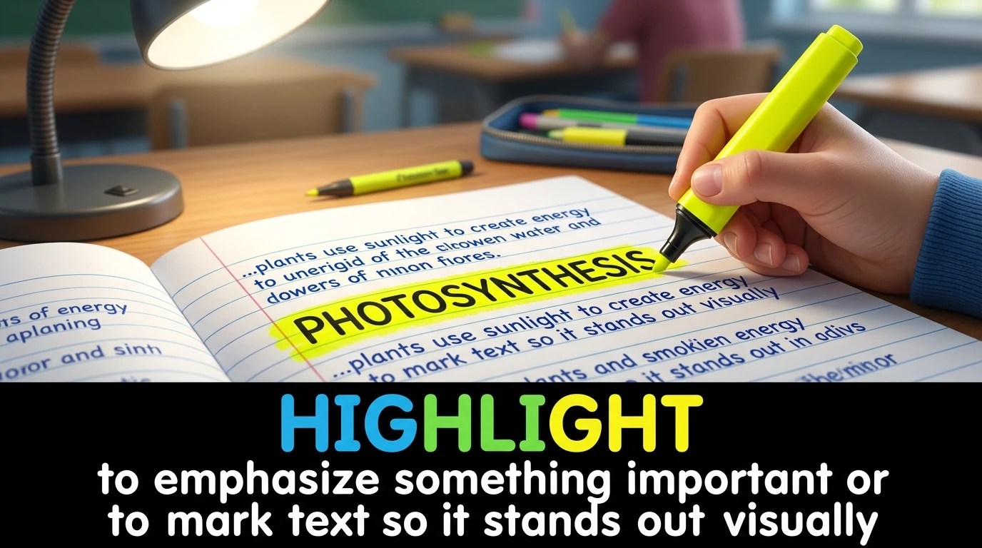 English Illustration for highlight